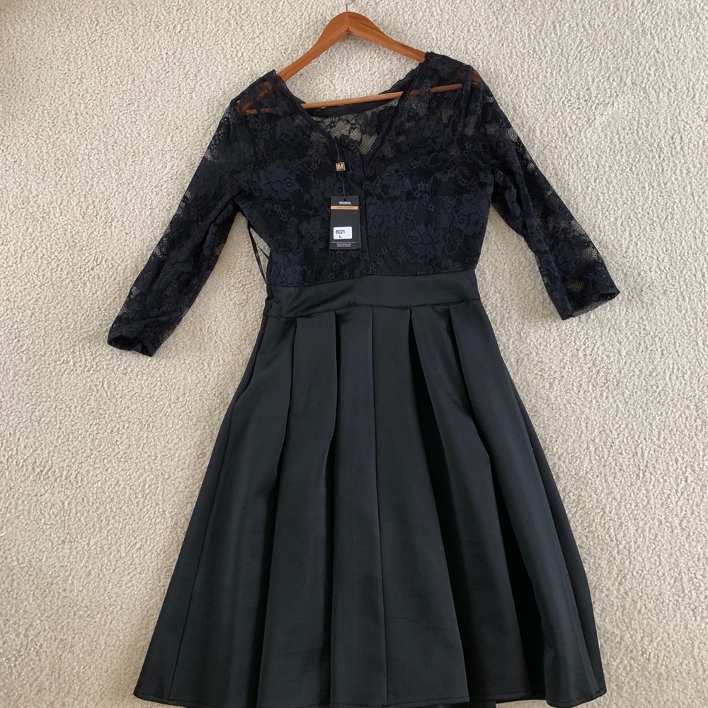 NWT Black cocktail dress - Picture 6 of 7